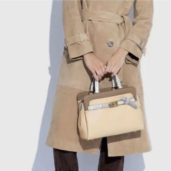 RETAIL Coach Exotic Python Tate Carryall 29 with Snakeskin - Picture 4 of 16